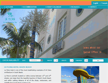 Tablet Screenshot of laflorahotelsouthbeach.com